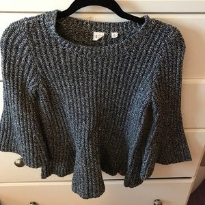 Bell sleeve sweater
